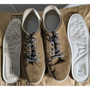 Johnston & Murphy Fenton Lace Sneaker Camel WR Brown Suede 25-2692 Men's 13M